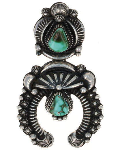 Natural Royston Turquoise Naja Pendant
