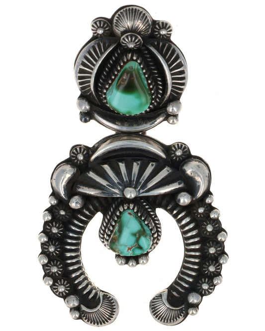 Natural Royston Turquoise Naja Pendant