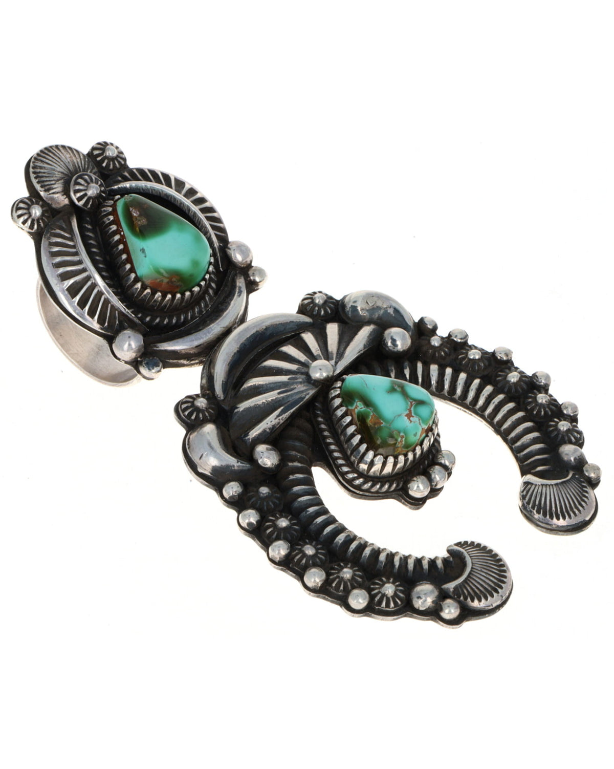 Natural Royston Turquoise Naja Pendant