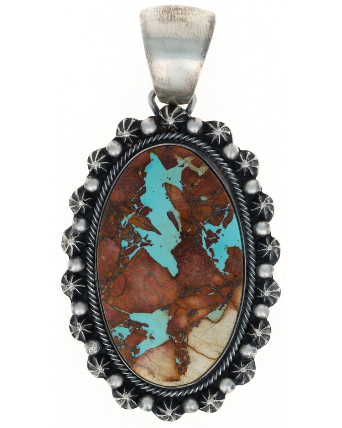 Natural Royston Boulder Turquoise Pendant
