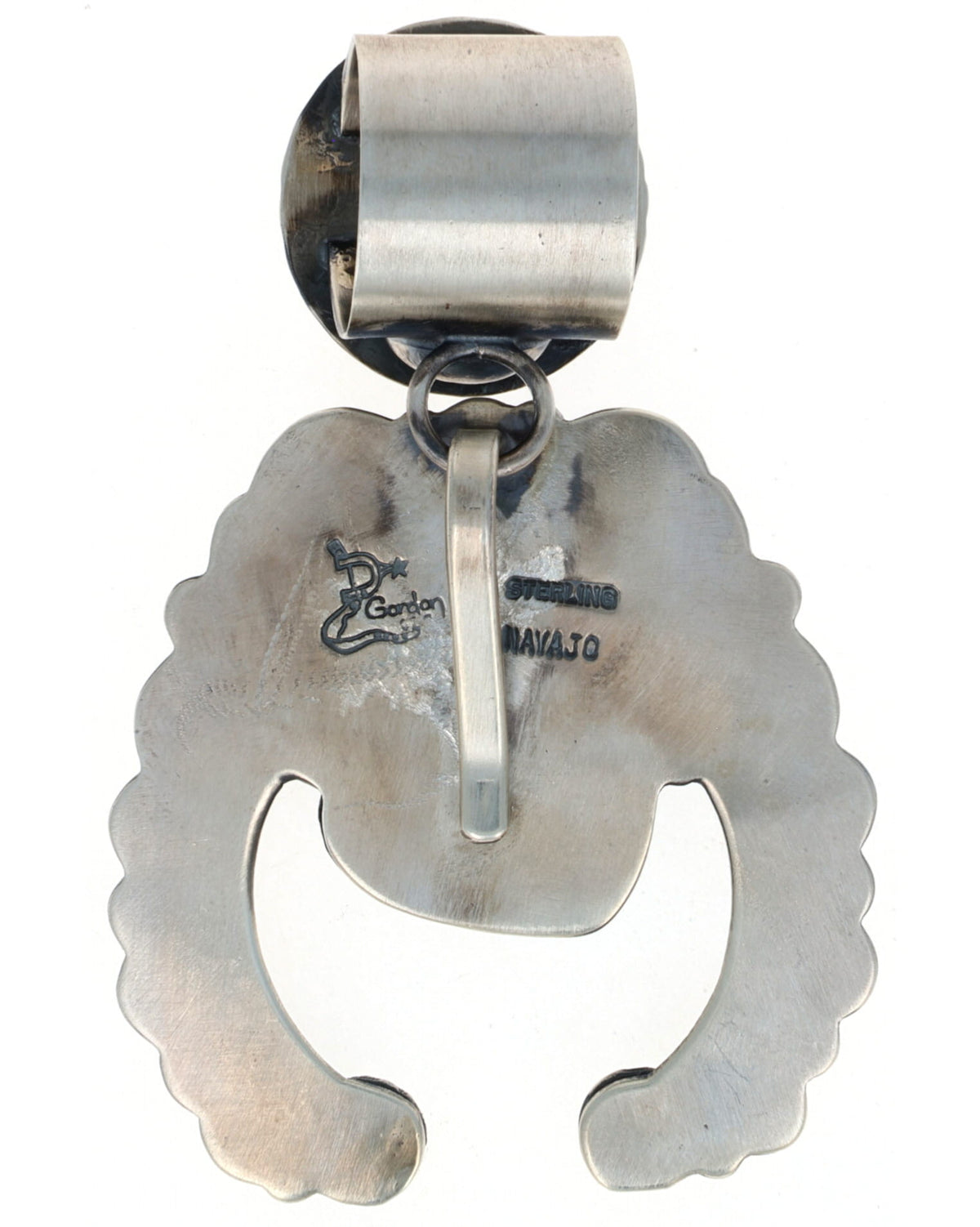 Natural Ithaca Peak Turquoise Naja Pendant