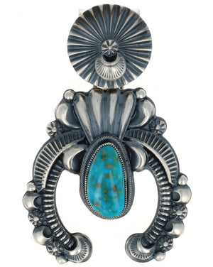 Natural Kingman Turquoise Naja Pendant