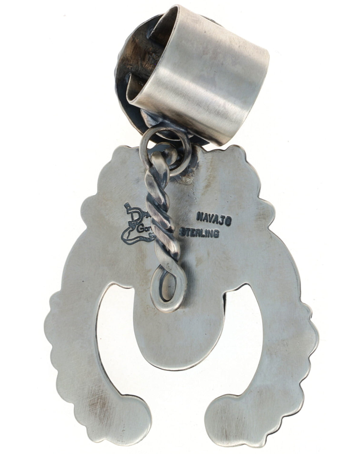 Natural Kingman Turquoise Naja Pendant