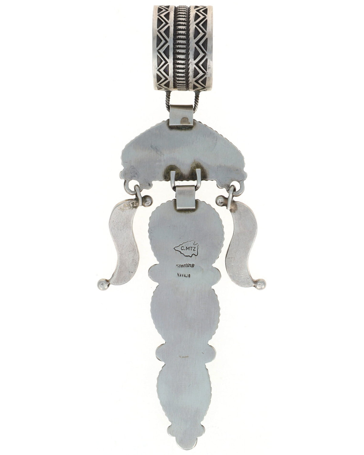 Natural Kingman Turquoise 4-Stone Pendant