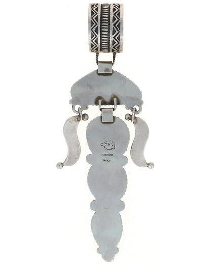 Natural Kingman Turquoise 4-Stone Pendant