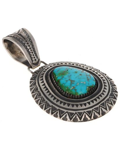 Shadowbox Style Pendant With Sonoran Gold Turquoise