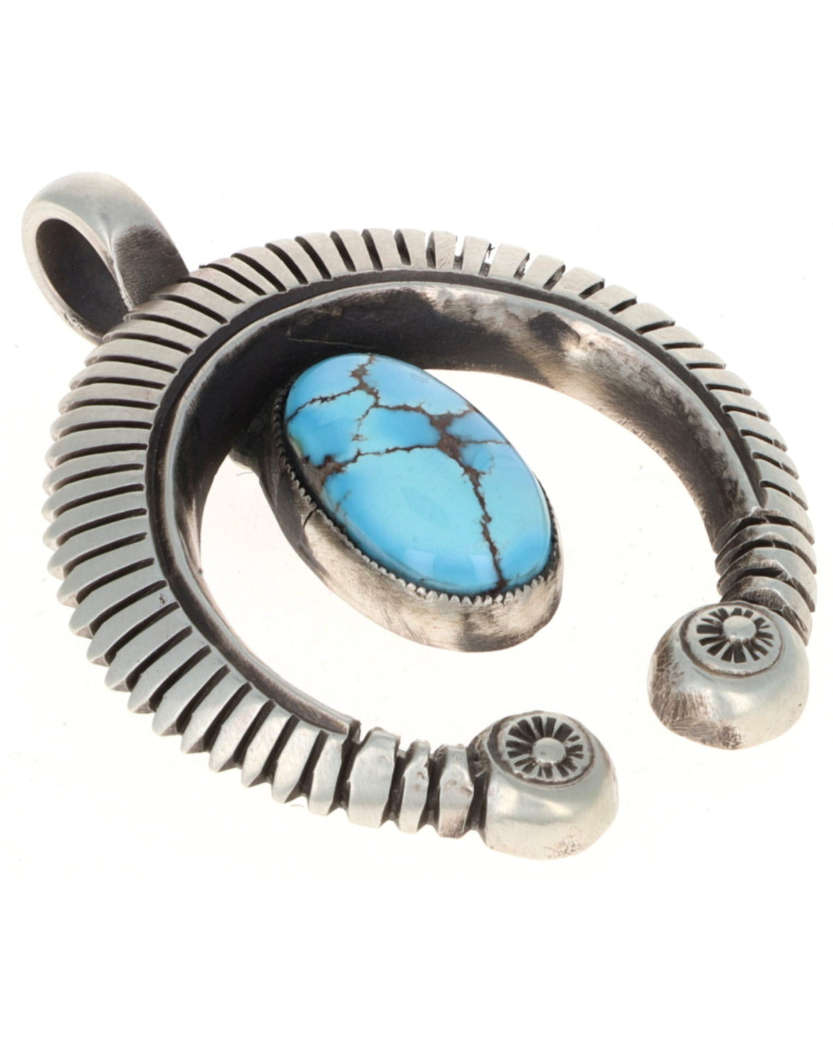 Petit Naja Pendant With Natural Golden Hill Turquoise