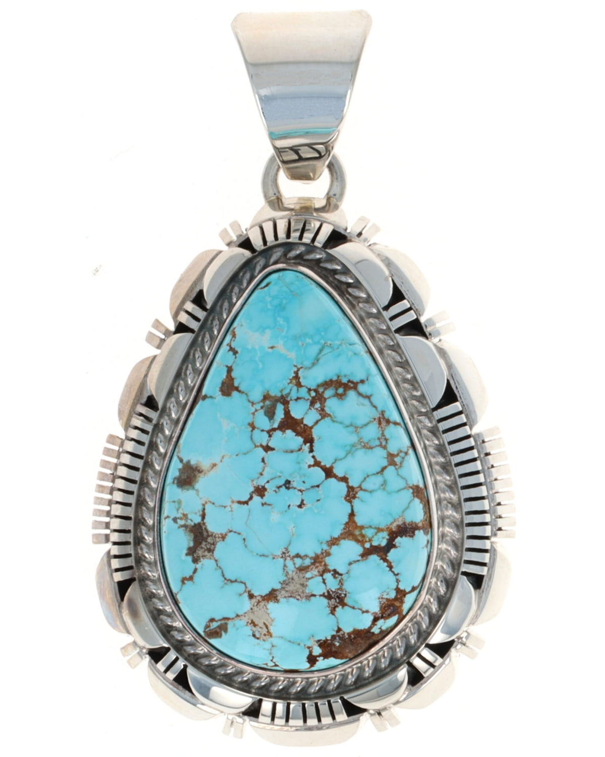 Natural #8 Turquoise Pendant