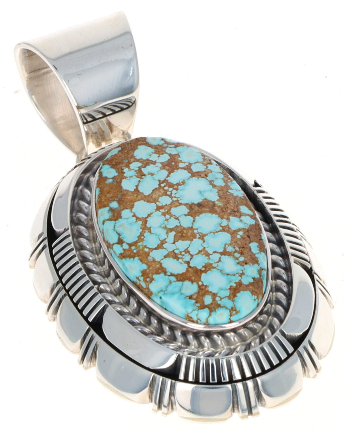 Natural #8 Turquoise Pendant
