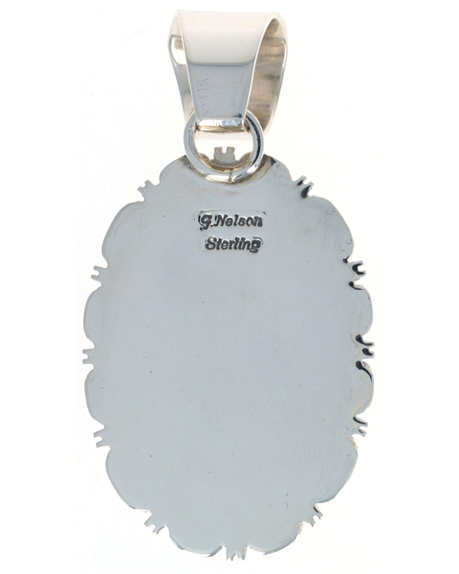 Natural #8 Turquoise Pendant - $995 - PE#1662 - SilverTQ