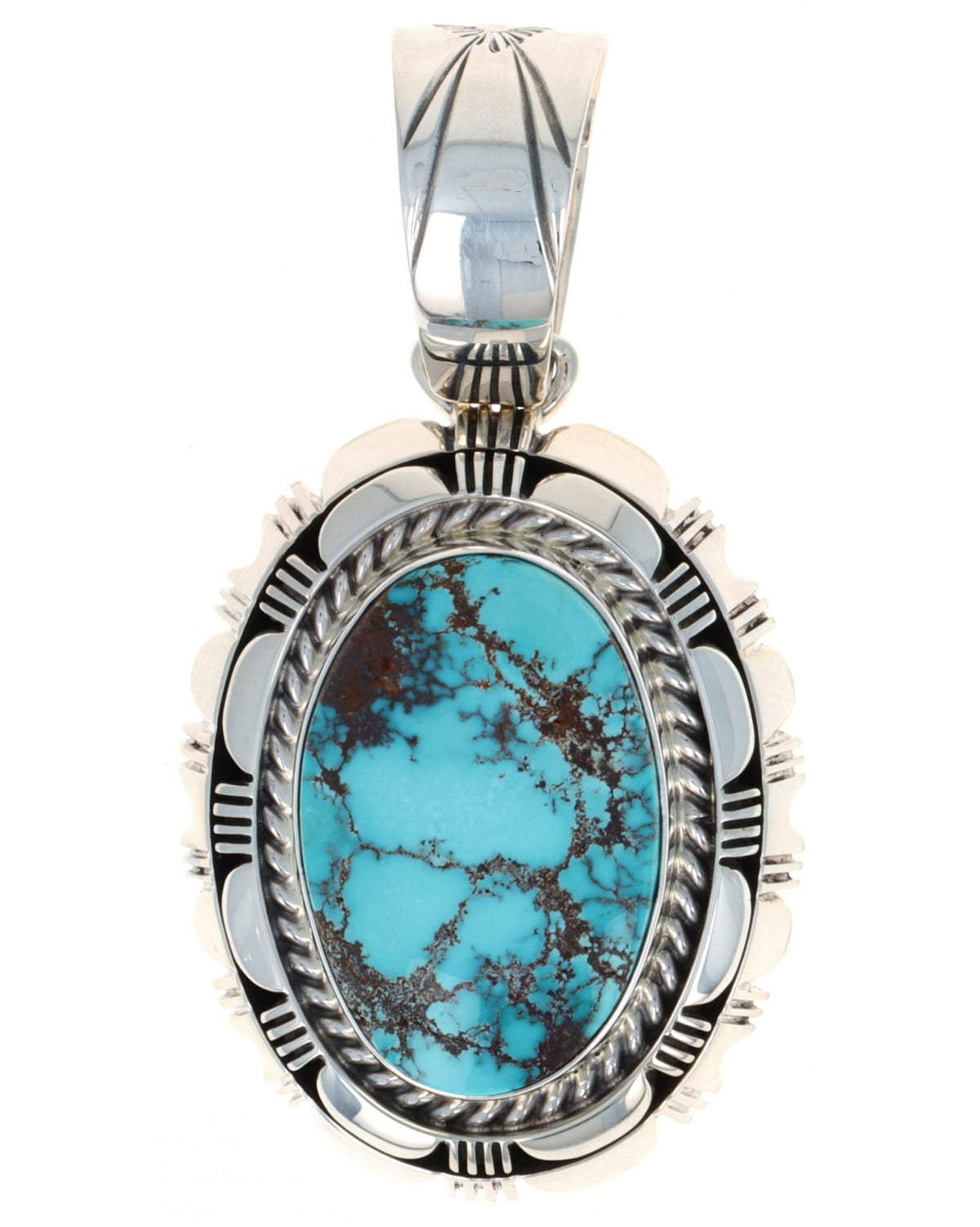 Natural Candelaria Turquoise Pendant
