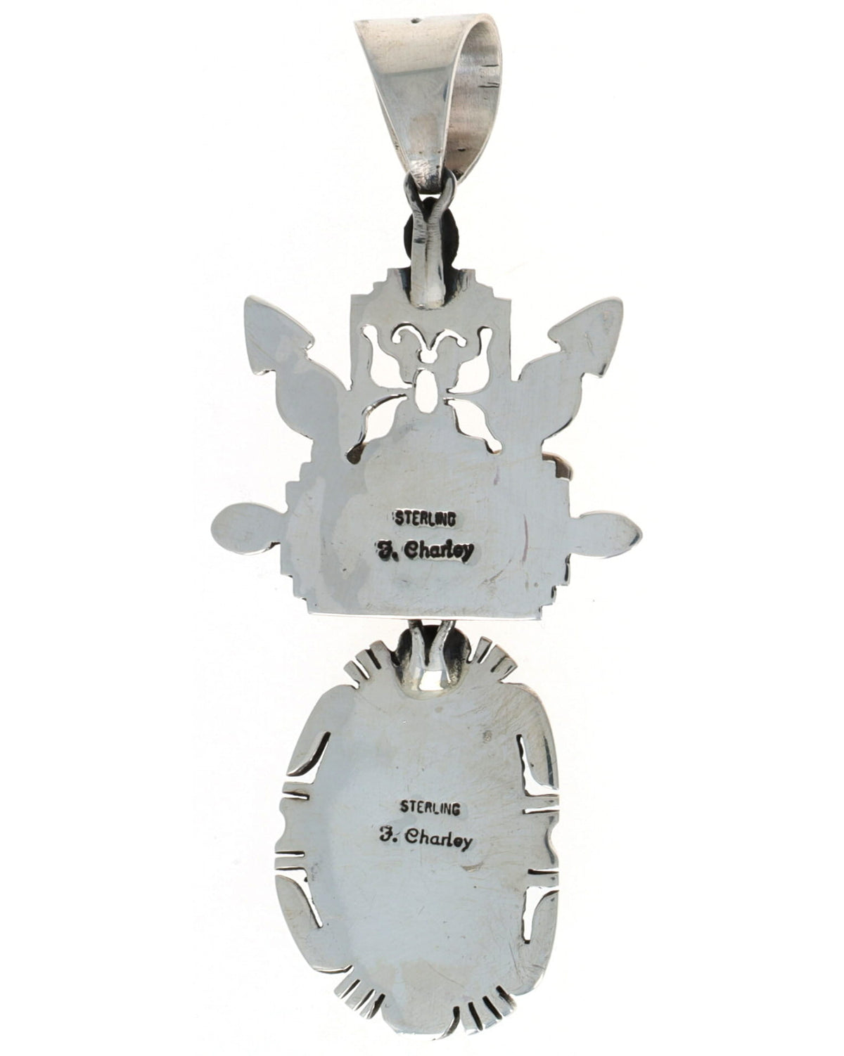 Kachina Pendant With Natural Pilot Mountain Turquoise