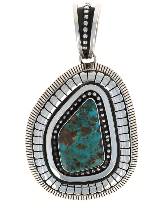 Natural Kingman Turquoise Pendant