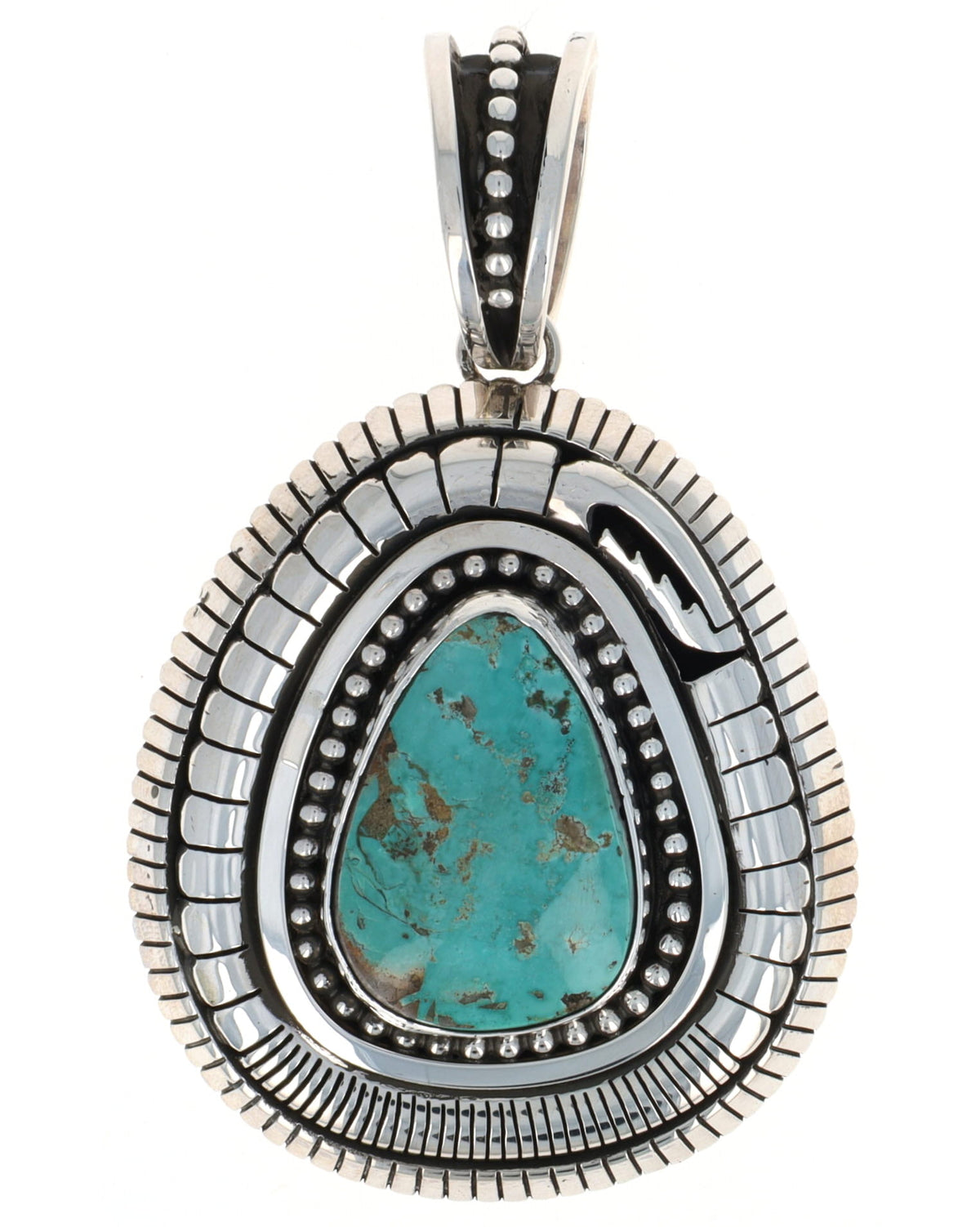 Natural Kingman Turquoise Pendant