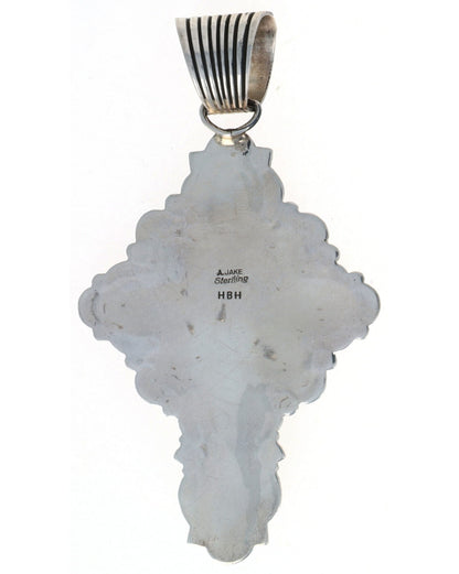 Natural Multi-Stone Cross Pendant
