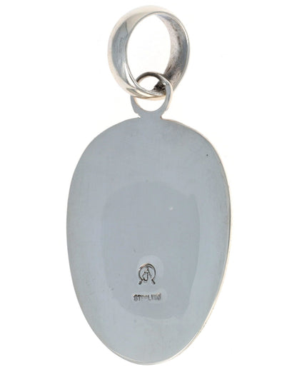 High Grade Natural Mediterranean Coral Shadowbox Pendant.