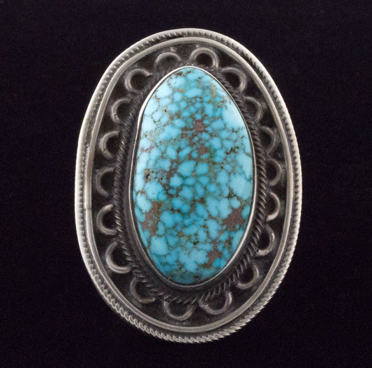 Anello in Turchese Kingman Birdseye Naturale
