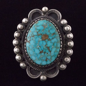 Natural Birdseye Kingman Turquoise Ring