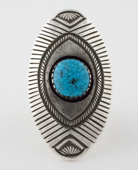 Bague en turquoise Kingman Birdseye naturelle