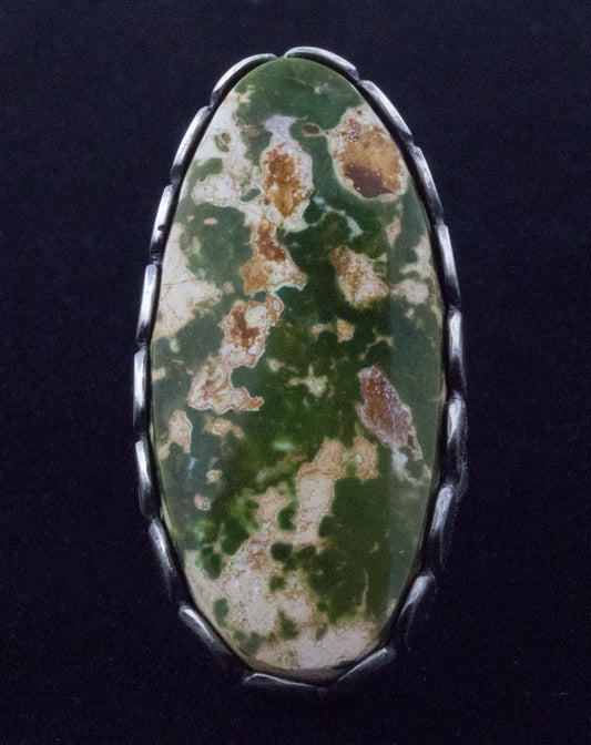 High Grade Natural Pilot Mountain Turquoise Ring