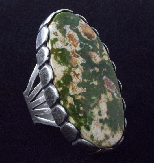 High Grade Natural Pilot Mountain Turquoise Ring
