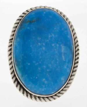 Natürlicher Kingman-Turquoise-Ring