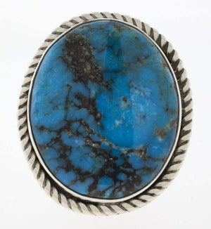 Natürlicher Kingman-Turquoise-Ring
