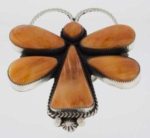 Orange Spiny Oyster Butterfly Ring