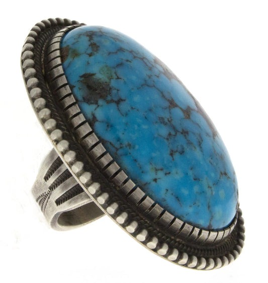 Natural Kingman Turquoise Statement Ring