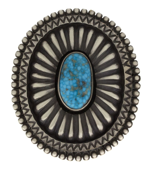 Natural Birdseye Kingman Turquoise Statement Ring