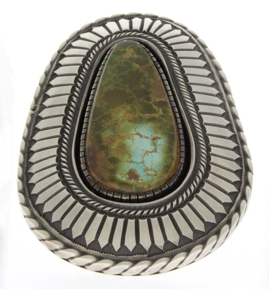 Natural Royston Turquoise Shadowbox Statement Ring