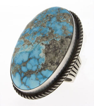 Bague en turquoise naturelle de la montagne turquoise