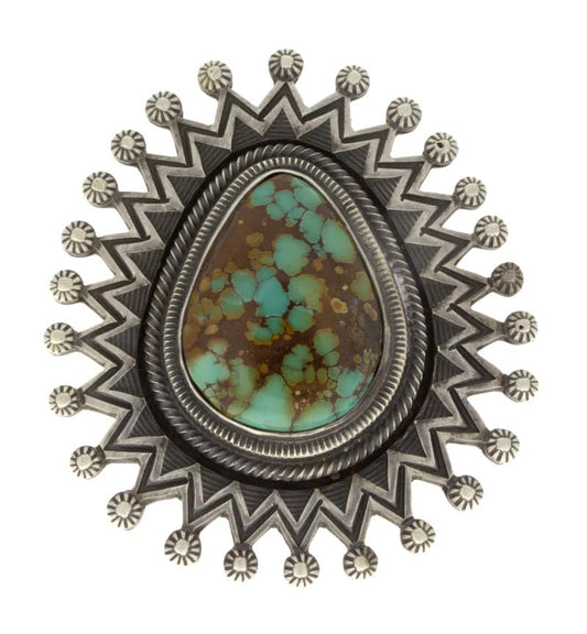 High Grade Natural Royston Turquoise Statement Ring