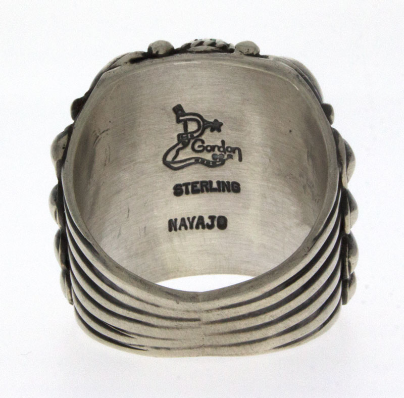 Anello in Turchese Naturale Sonoran Gold