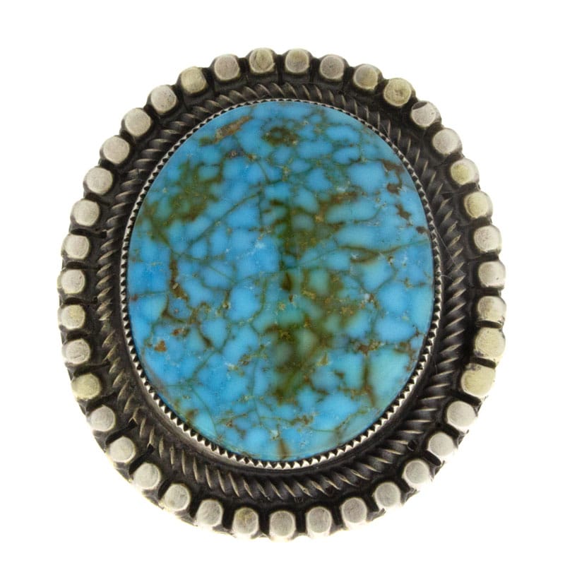 Natural Birdseye Kingman Turquoise Ring