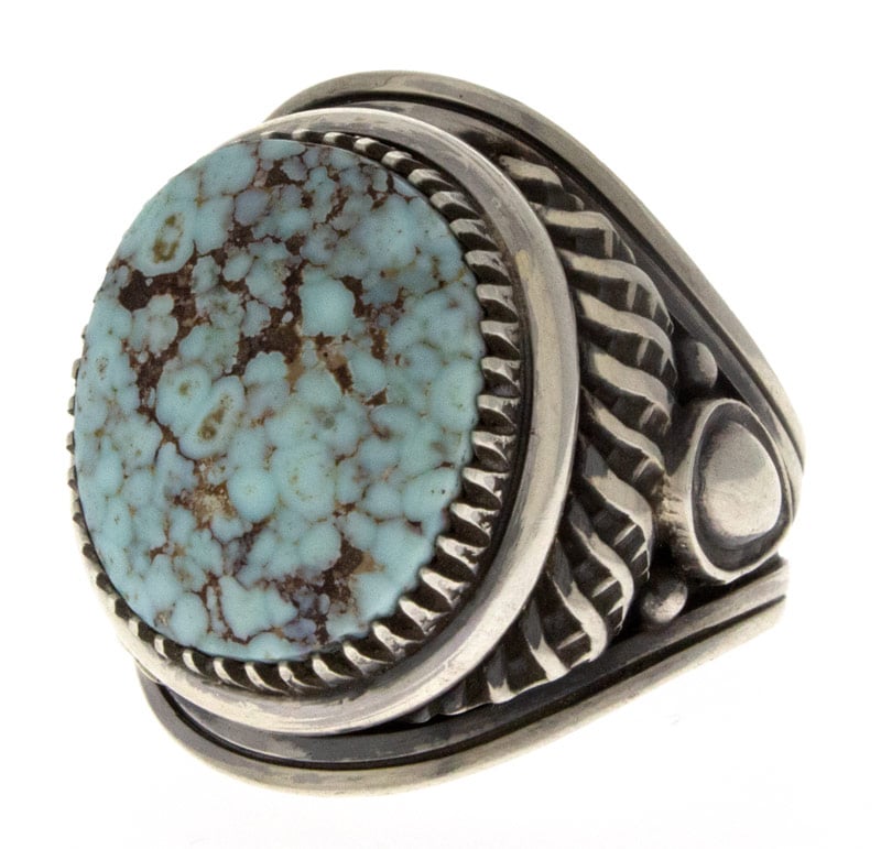 Natural Dry Creek Turquoise Ring $575 R#1682 SilverTQ