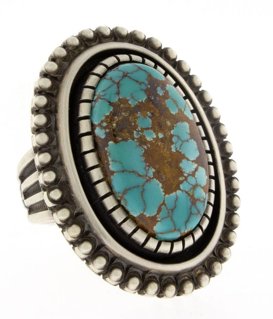 Bague Shadowbox en turquoise Royston bleu naturel