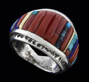 Anello in Tufa con Design Incastonato in Pietra a Ciottolo di Alta Qualità