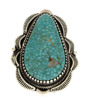 Anello in Turchese Kingman Birdseye Naturale