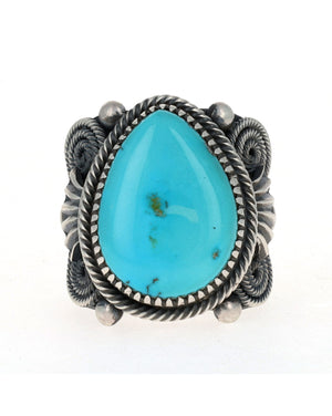 Bague en turquoise naturelle de Morenci