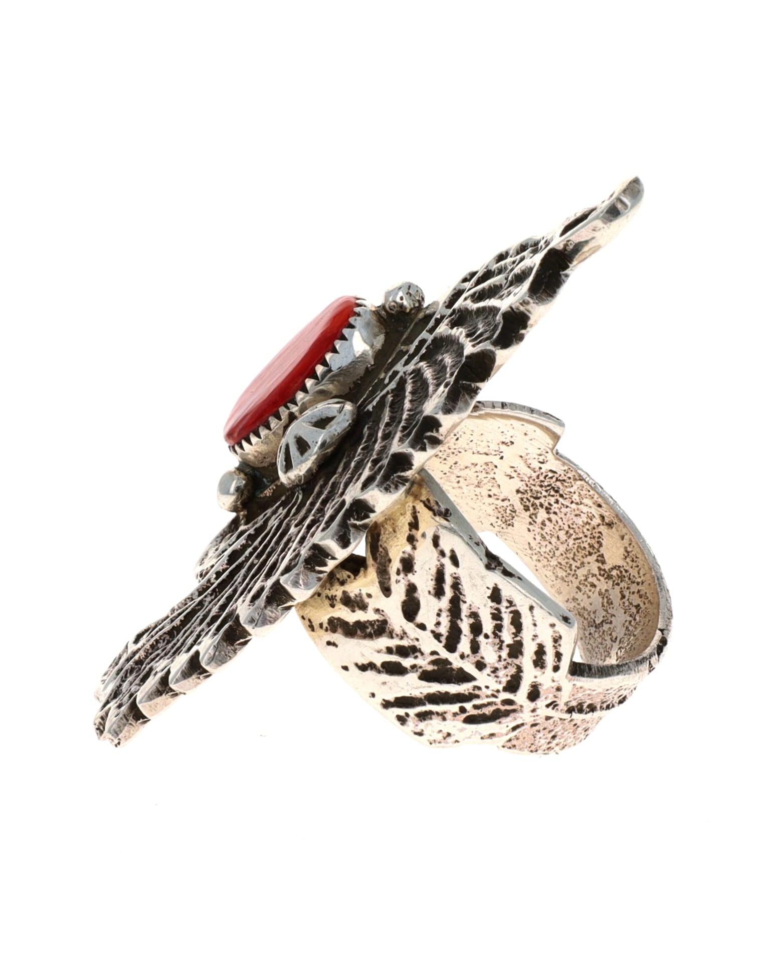 Tufa Guss Gefiederter Indianischer Kopfschmuck Statement Ring