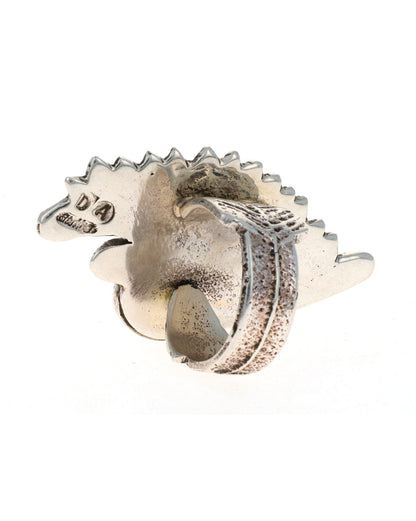 Tufa Guss Gefiederter Indianischer Kopfschmuck Statement Ring