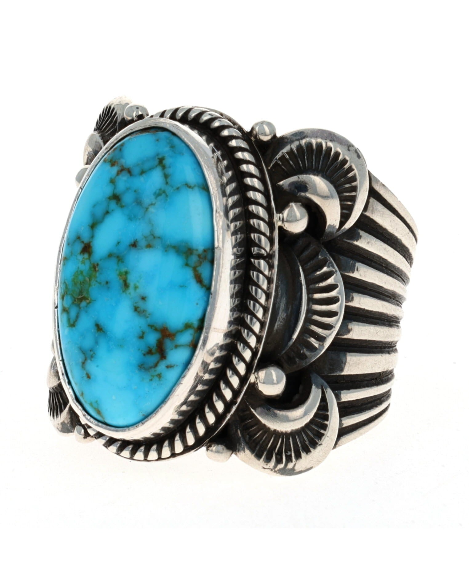 ナチュラルキングマンウォーターウェブターコイズリング