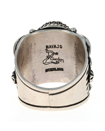 Anello in turchese naturale Kingman Water Web