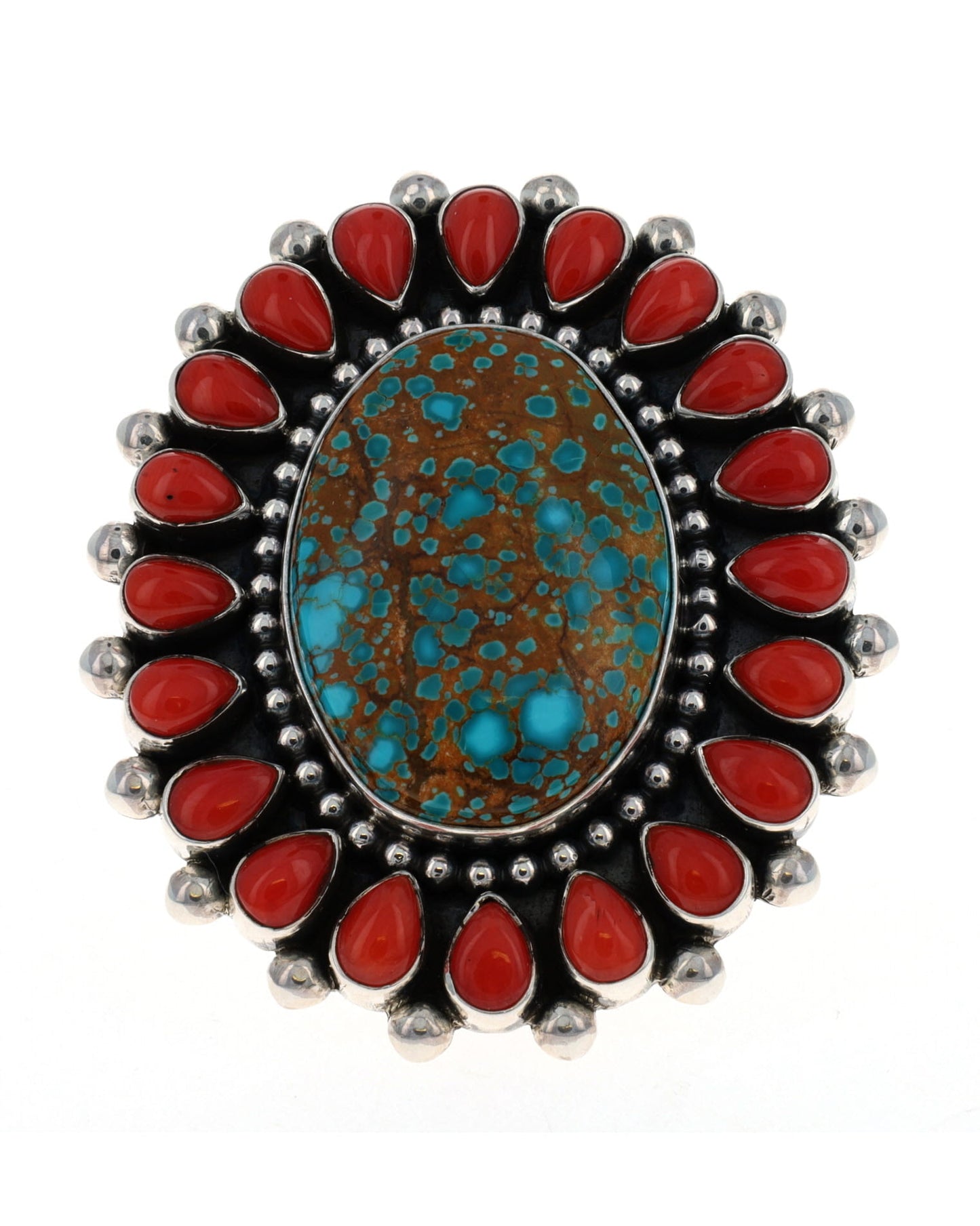 Natural Pilot Mountain Turquoise Statement Ring