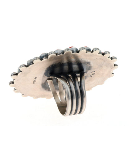 Natural Pilot Mountain Turquoise Statement Ring