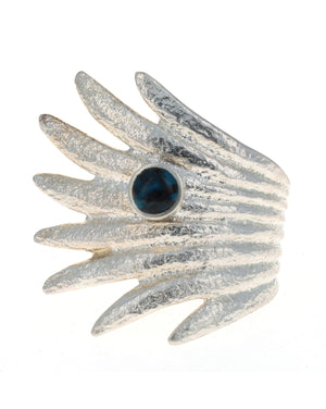 Anello con Ala d'Aquila in Tufa Cast