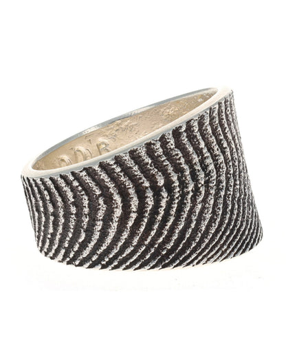 Cuttlebone Tufa Cast Sterling Silver Ring