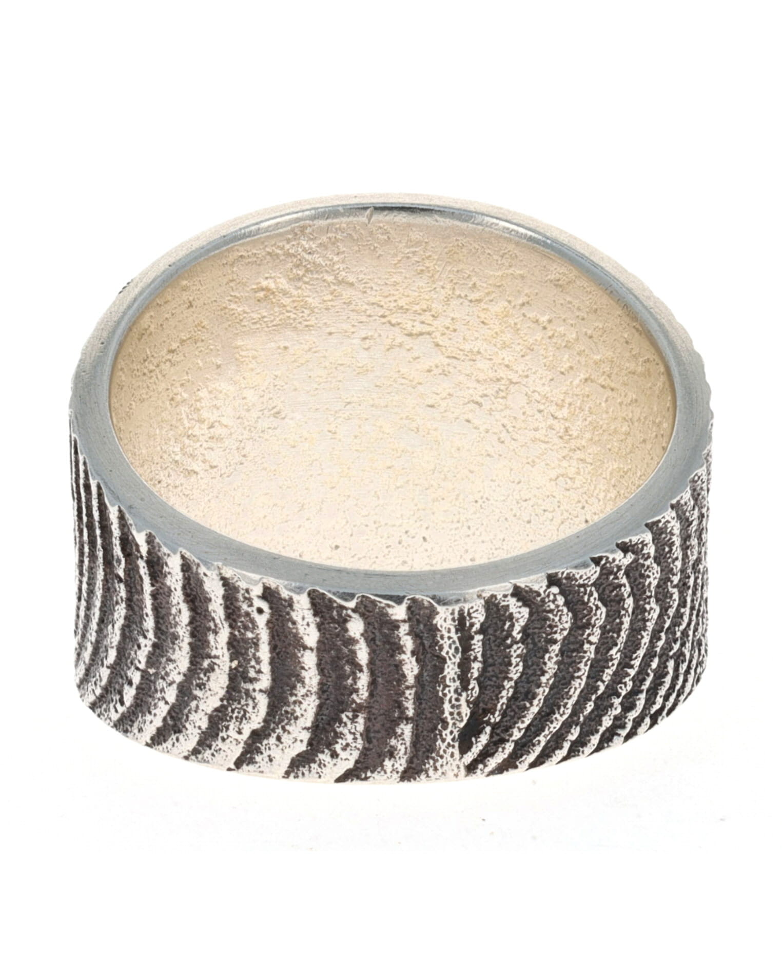 Cuttlebone Tufa Cast Sterling Silver Ring