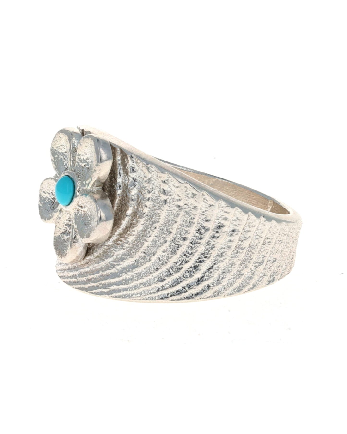 Anello a fiore fuso in tufo di seppia